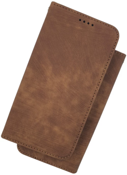 Naxius Case Book Magnet Brown XiaoMi Poco X7 Naxius