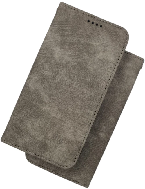 Naxius Case Book Magnet Gray XiaoMi Poco X7 Naxius