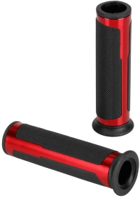 Lampa ΧΕΡΟΥΛΙΑ MOTO STYLE GRIP ΜΑΥΡΟ/ΚΟΚΚΙΝΟ ΧΡΩΜΑ 22mm+25mm 12cm LAMPA - 2 τεμ. 9175.3-LM