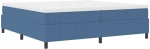 vidaXL Κρεβάτι Box Spring Μπλε 200x200 εκ Από Βελούδινο Ύφασμα