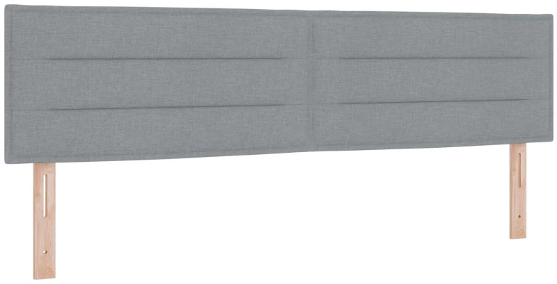 Κρεβάτι Box Spring VidaXL με Στρώμα σε Ανοιχτό Γκρι 180x200 εκ. Ύφασμα