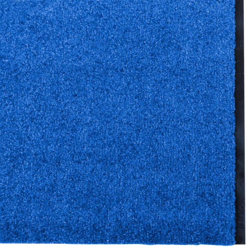 vidaXL Πατάκι πόρτας Πλενόμενο Μπλε 120x350 εκ