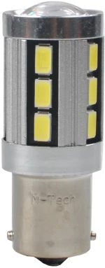 P21W 12V BA15s LED 18xSMD5730 PREMIUM ΛΕΥΚΟ (ΜΟΝΟΠΟΛΙΚΟ) BLISTER 2ΤΕΜ. M-TECH