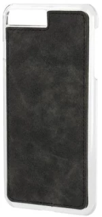 APPLE iPHONE 7 PLUS MAGNET-X ΜΑΓΝΗΤΙΚΗ ΔΕΡΜΑΤΙΝΗ ΘΗΚΗ ΑΝΘΡΑΚΙ