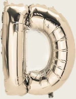 ΜΠΑΛΟΝΙ ΓΡΑΜΜΑ “D” 36cm ΧΡΥΣΟ   Beauty Home