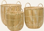 ΚΑΛΑΘΙΑ ΜΠΑΜΠΟΥ 38 x 35 cm ΣΕΤ 3 ΤΜΧ   Beauty Home