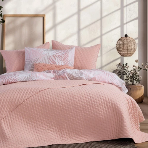 Κουβερλί Valia Peach Nef-Nef Homeware Μονό 180x240cm Microfiber-Polyester