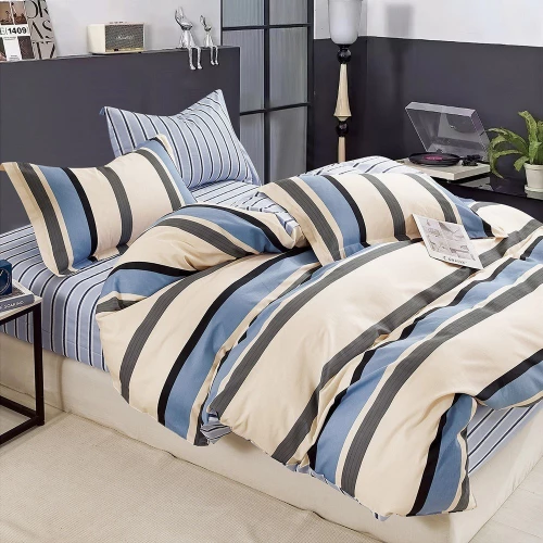 Σεντόνια Remi Με Λάστιχο (Σετ 4τμχ) Multi Melinen Υπέρδιπλo 165x230cm 100% Βαμβακοσατέν