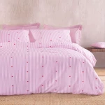 Μαξιλαροθήκες Young Heart (Σετ 2τμχ) Pink Ρυθμός 50Χ70 100% Βαμβάκι
