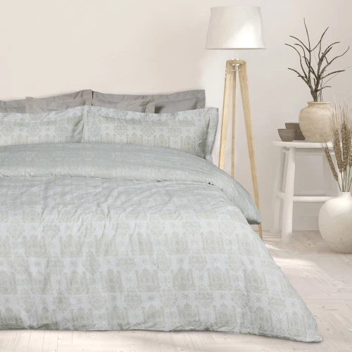 Σεντόνια Happy 9673 (Σετ 4τμχ) Taupe-White Das Home King Size 260x280cm 100% Βαμβάκι