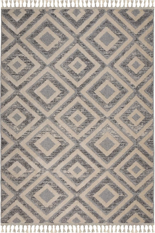Χαλί Momentum T436A White-Anthracite Βιοκαρπέτ 200X290cm