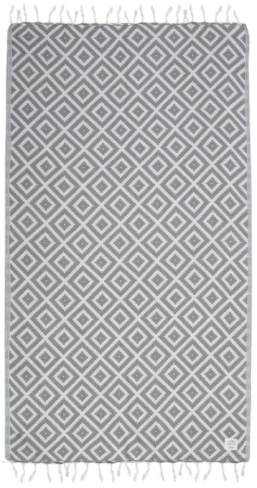 Πετσέτα Θαλάσσης - Παρεό Romario Grey Nef-Nef Homeware Θαλάσσης 90x170cm 100% Βαμβάκι