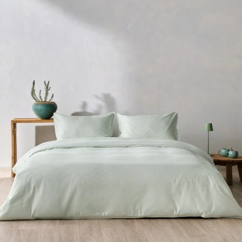 Παπλωματοθήκη Empress 10 (Σετ 3τμχ) Mint Kentia Υπέρδιπλo 220x240cm 100% Βαμβακοσατέν