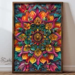 Κάδρο 856EVL2203 35x3,5x47cm Multi Wallity Κάθετοι Mdf,Ξύλο