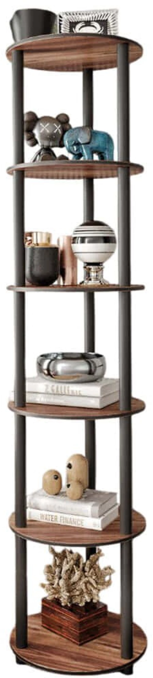 Ραφιέρα Δαπέδου 282PTR1124 Φ34x175cm Walnut