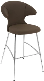 Σκαμπό Μπάρ Time Flies 590-10C5912-2 51x56x112cm Mocca-Chrome Umage