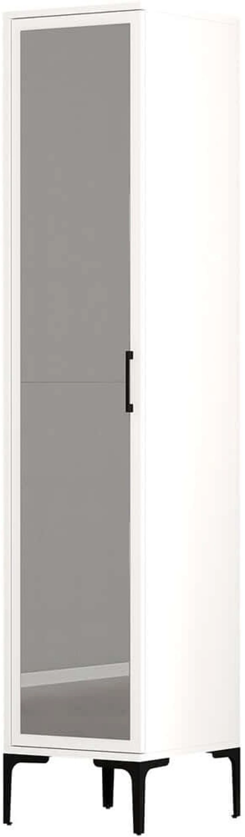 Ντουλάπα Μονόφυλλη Kumsal 845HCT5408 40x47,5x201,4cm White Μονόφυλλη