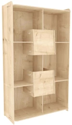 Βιβλιοθήκη Pana 875ZNA4646 83x27x138cm Oak