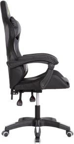 ΠΟΛΥΘΡΟΝΑ GAMING DARREN  ΜΑΥΡΟ-ΛΕΥΚΟ PVC & NYLON 51x49x125Υεκ.