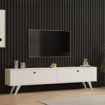 Έπιπλο τηλεόρασης Jate λευκό 160x25x40 εκ. 160x25x40 εκ.