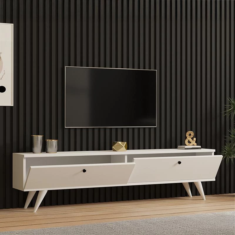 Έπιπλο τηλεόρασης Jate λευκό 160x25x40 εκ. 160x25x40 εκ.