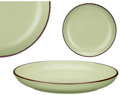 Πιάτο κεραμικό  OLIVE GREEN  20x3cm
