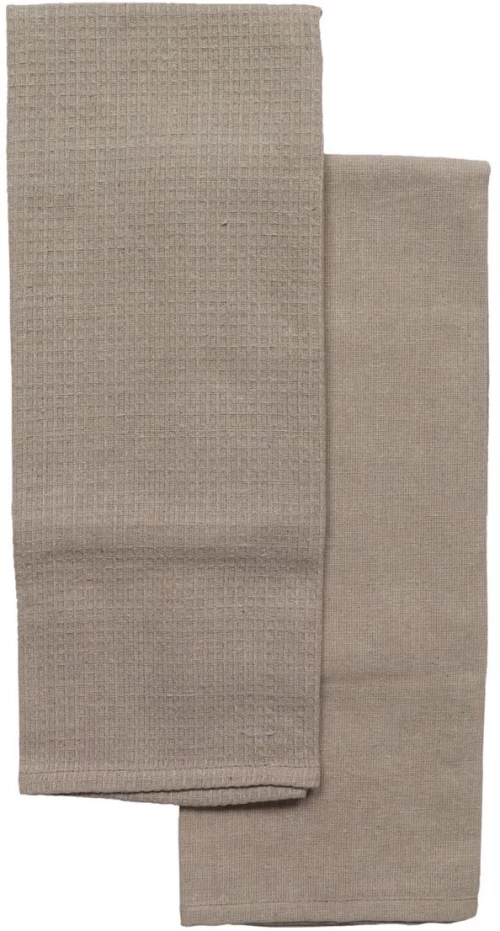 Πετσέτες κουζίνας βαμβακερό Taupe set2pcs 50x70cm