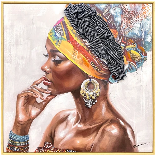 Πίνακας σε καμβά Jalo Ι Inart με πλαίσιο 80x3.5x80εκ