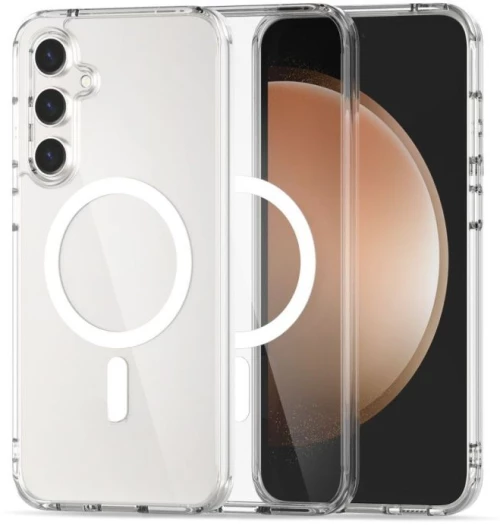 Θήκη TPU Σιλικόνης 1.5mm με Ενισχυμένες Γωνίες και MagSafe για Samsung Galaxy S23 - Διάφανο