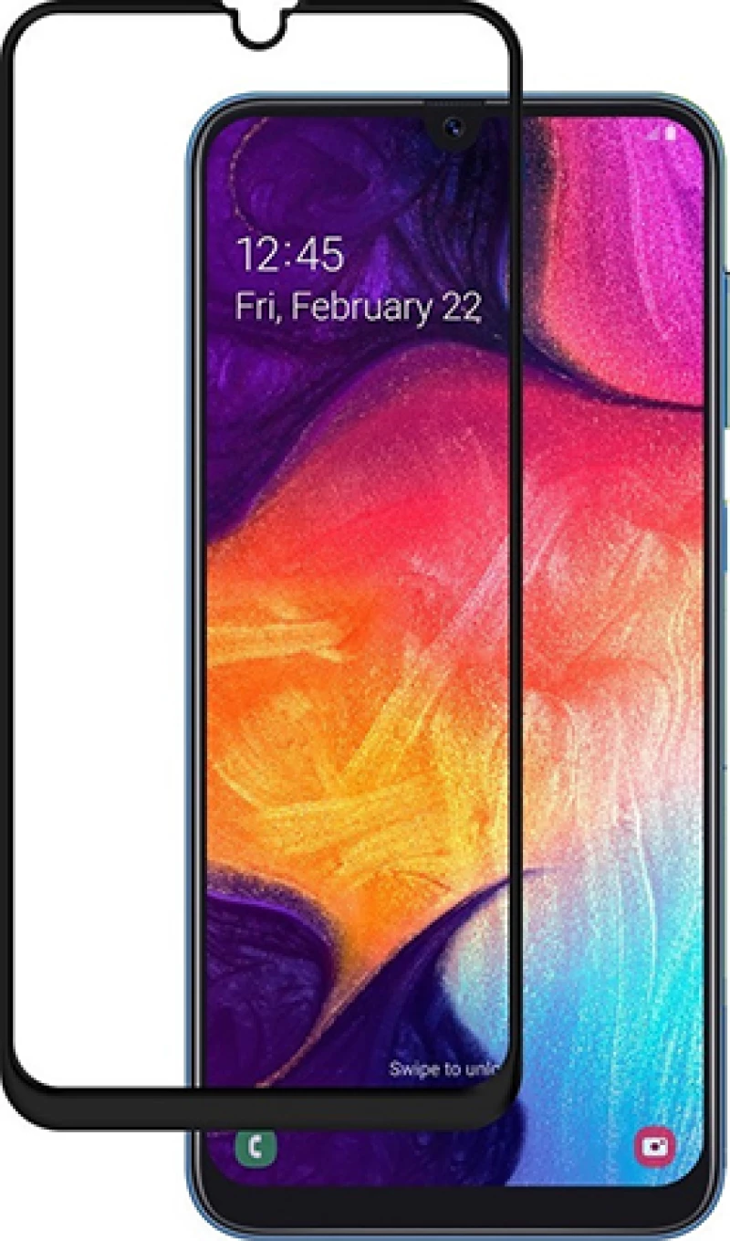 Tempered Glass FULL GLUE για Samsung Galaxy A05 / A05s - Μαύρο Πλαίσιο