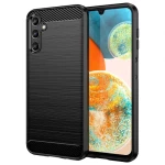 Θήκη TPU Σιλικόνης Carbon Fiber Style για Samsung Galaxy A55 - Μαύρο