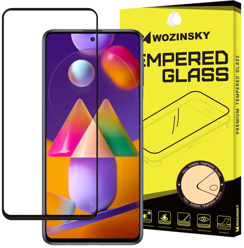 Tempered Glass Wozinsky FULL GLUE για Samsung Galaxy M31s - Μαύρο Πλαίσιο