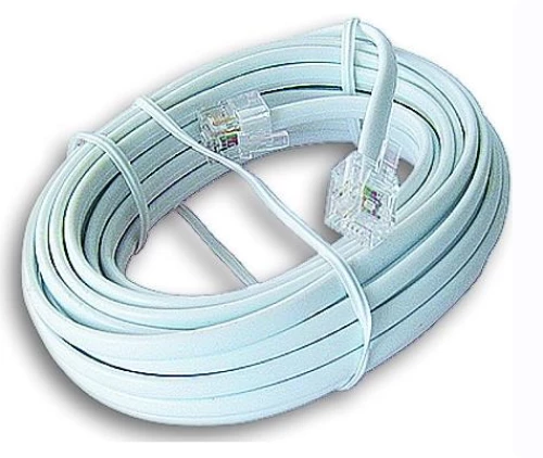 Καλώδιο Τηλεφώνου CABLEXPERT Cord 6P4C 3 Μέτρα - Λευκό