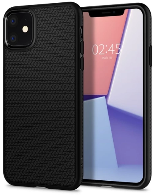 Θήκη Liquid Air SPIGEN για iPhone 11 - Μαύρη Ματ