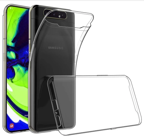 Θήκη TPU Σιλικόνης για Galaxy A80 / A90 - Διάφανη
