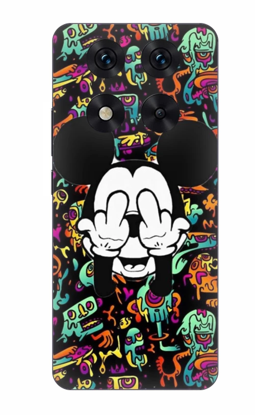 Mouse Middle Finger Case θήκη για Xiaomi Redmi Note 14 Pro+ Plus 5G