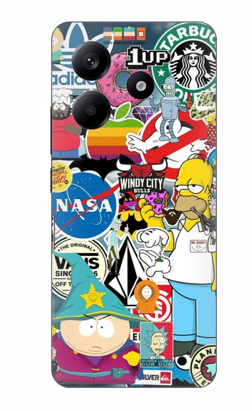 Brands Stickers Case θήκη για Xiaomi Redmi Note 14 5G