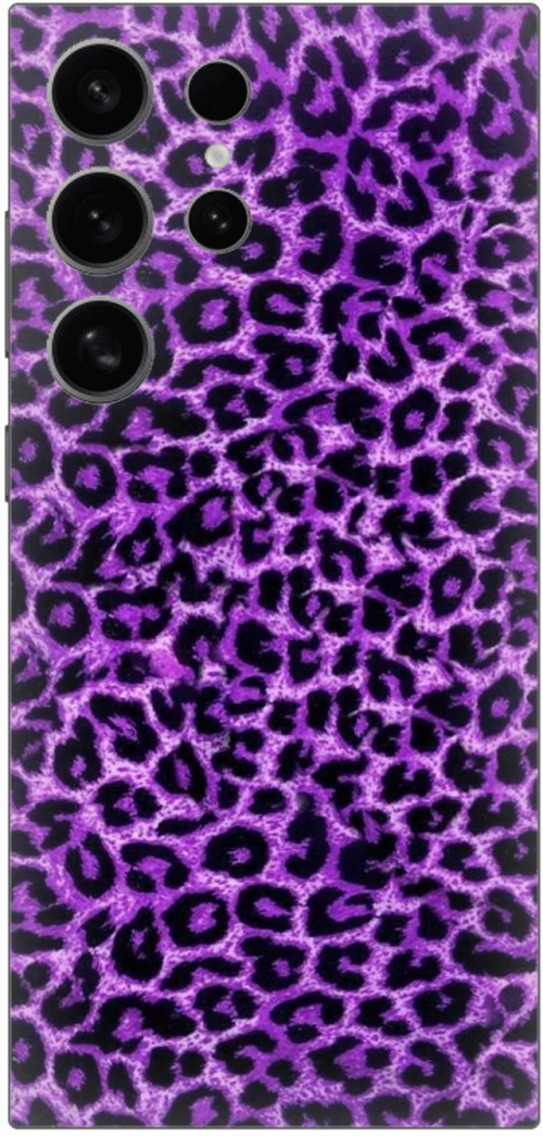 Animal Print Leopard Purple Case θήκη για Samsung Galaxy S24 Ultra 5G