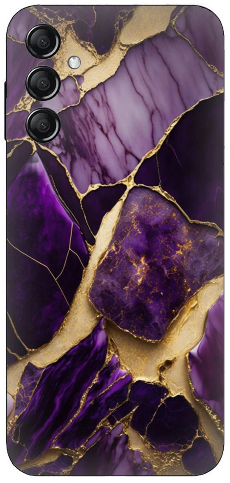 Marble Black-Purple Case θήκη για Samsung Galaxy S24 FE 5G
