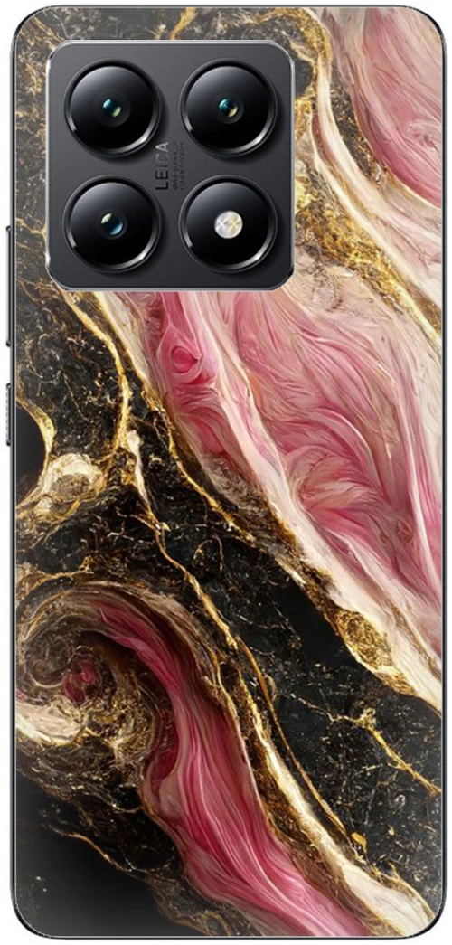 Marble Black-Pink Θήκη για Xiaomi 14T 5G