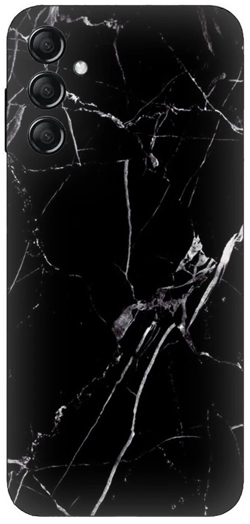 Marble Black Silicone Case θήκη για Samsung Galaxy M35 5G
