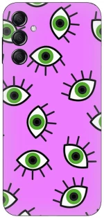 Eyes in Purple Silicone Case θήκη για Samsung Galaxy M35 5G