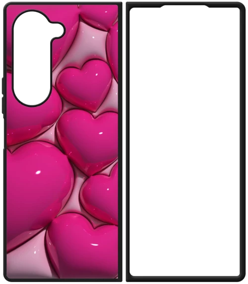 Pink Hearts Desing 2 Θήκη για Samsung Galaxy Z Fold 5