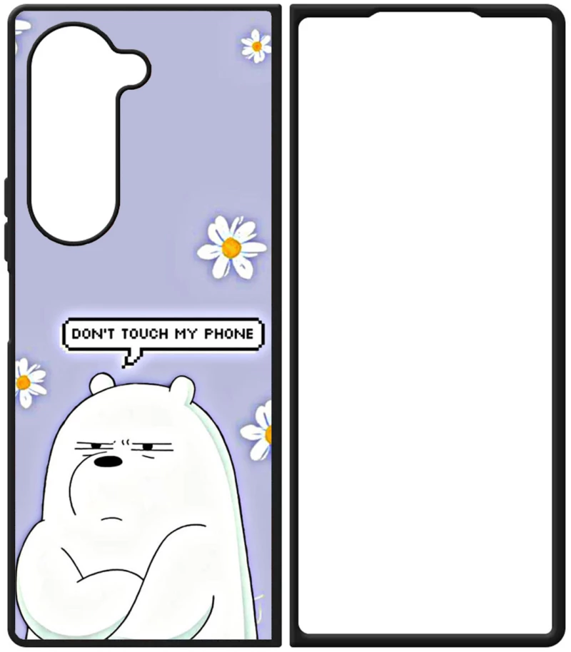 Don't Touch My Phone Bear Θήκη για Samsung Galaxy Z Fold 5