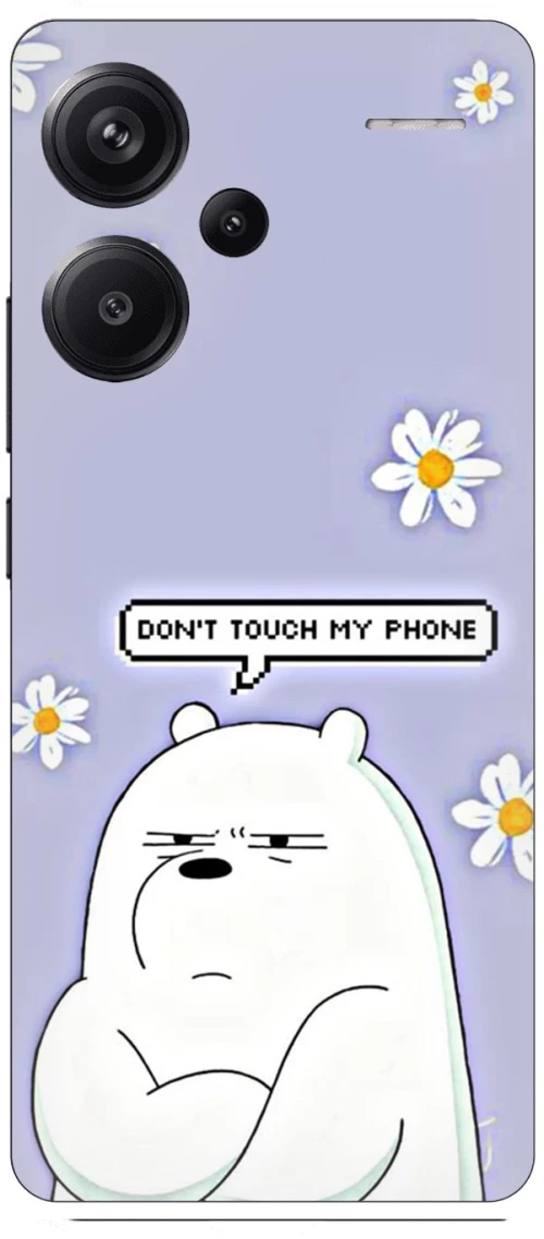 Don't Touch My Phone Bear Θήκη για Xiaomi Redmi Note 13 Pro Plus 5G