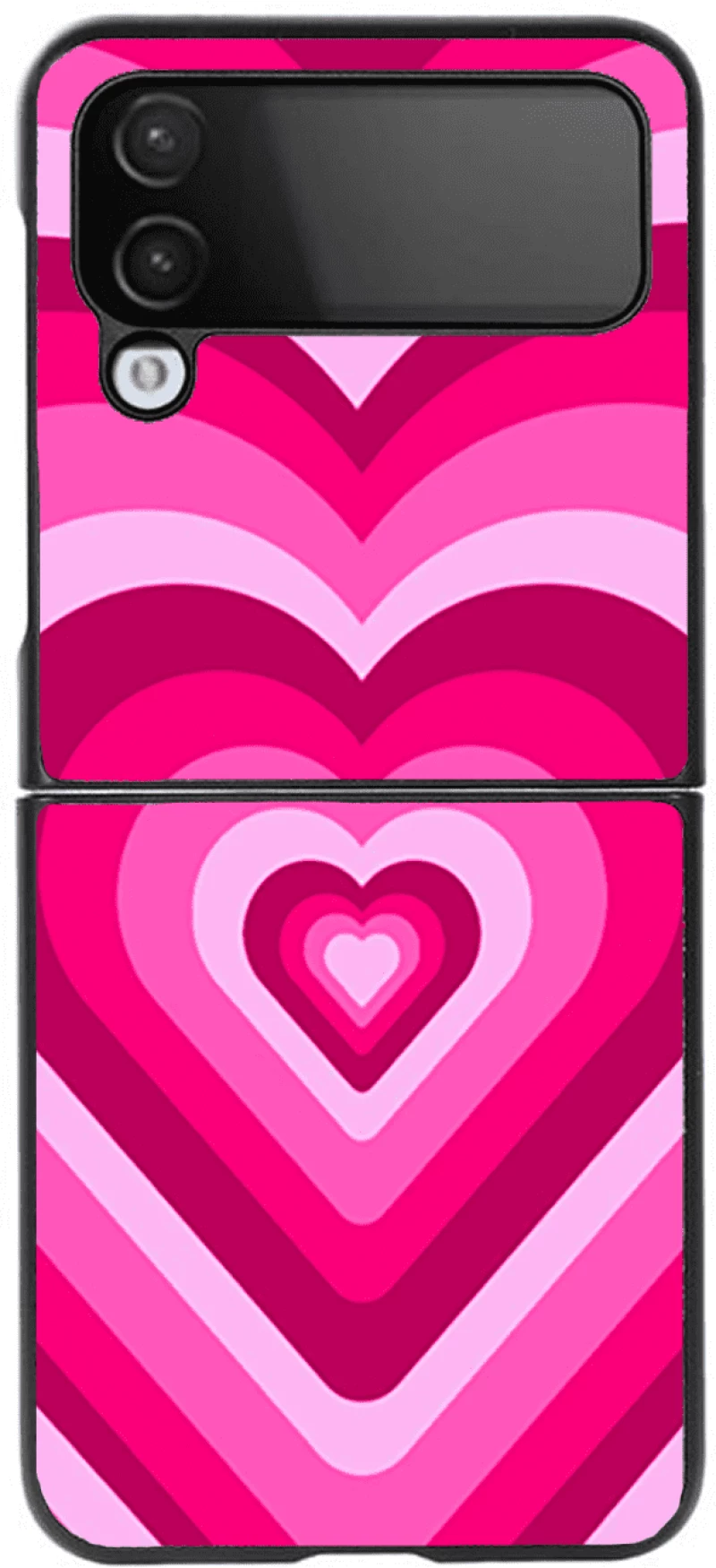 Premium Protective Hard Case Hearts Pink Θήκη για Samsung Galaxy Z FLIP 4 Black
