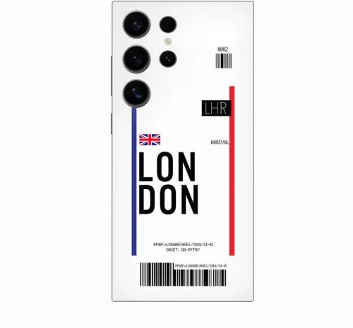 Travel To London Silicone Διάφανη θήκη για Samsung Galaxy S24 ULTRA