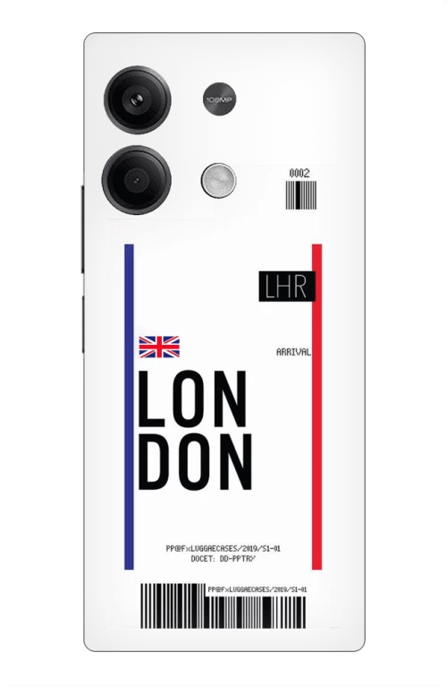 Travel To London Silicone Διαφανη θήκη για Xiaomi Note 13 4G