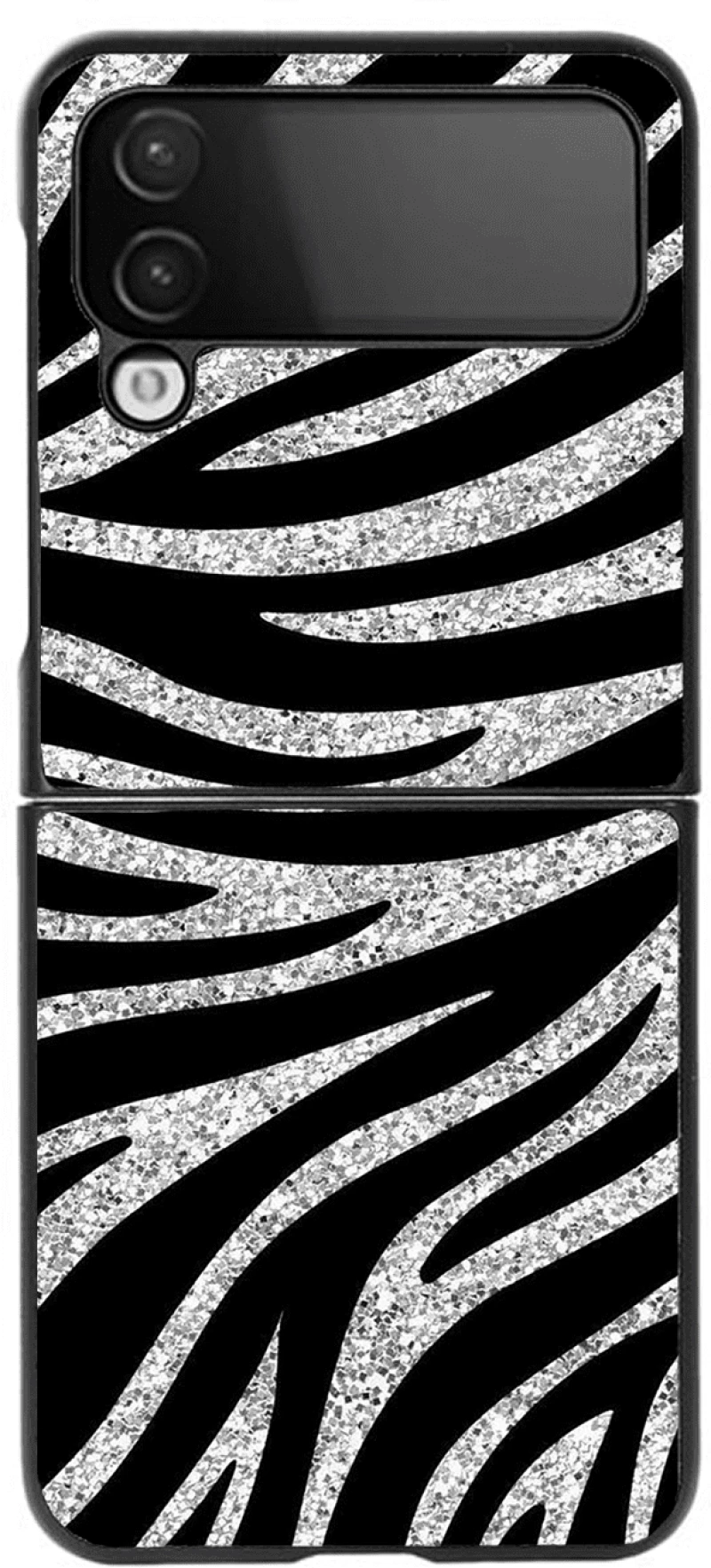 Premium Protective Hard Case Animal Print Zebra Θήκη για Samsung Galaxy Z FLIP 4 Black
