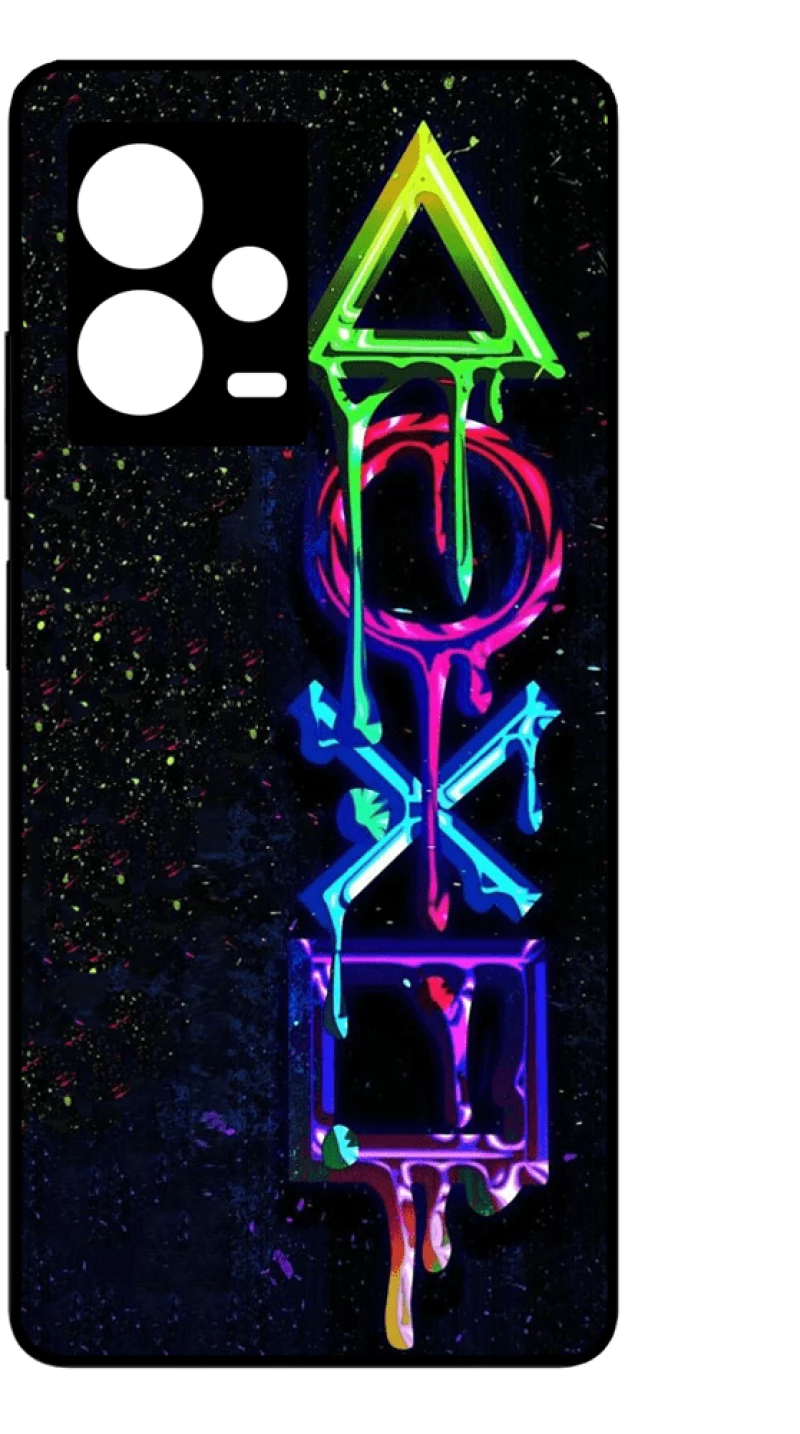 GAMER SYMBOLS 2 Premium Protective Hard Case black Θήκη για Xiaomi Redmi Note 12 Pro 5G